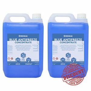 Hexeal Blue Antifreeze & Coolant / 10L / -37 Degree Celsius/High Concentrate/Longlife