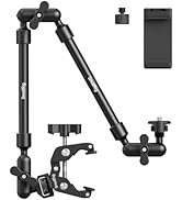 SMALLRIG 11'' Magic Arm with Super Clamp, 1/4''-20 Threaded Articulating Arm with Cold Shoe Mount...