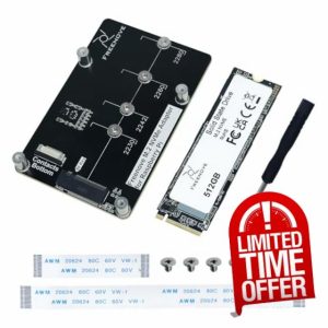 Freenove M.2 NVMe Adapter for Raspberry Pi 5 with 512GB SSD