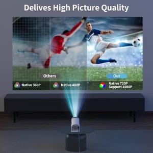 HY300 Pro Mini Projector with WiFi6 and BT5.2