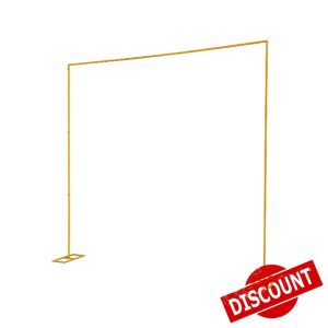 innyooc 3x3M Wedding Arch Backdrop Stand Metal Wedding Arch Frame Round Arch Square Backdrop Free Standing Flower Display Stand Backdrop Stand Balloon Flower Decor for Wedding Birthday Party