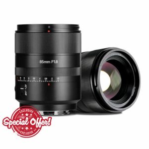 7artisans AF85mm f1.8 Full Frame Portrait Automatic Lens Compatible for Sony E Mount A7R5 R4 R3 M4 M3 ZVE10(Black)