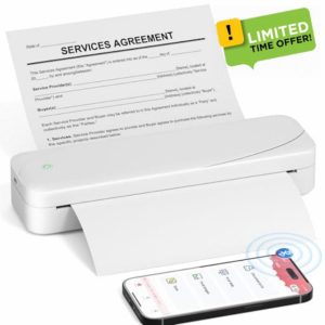 Phomemo Thermal Printer A4 - M833 Bluetooth Portable Printer 300DPI Photo Printer