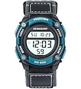PINDOWS Mens Waterproof Digital Sport Watches, Chronograph Nylon Strap Unisex Watch Multifunction...