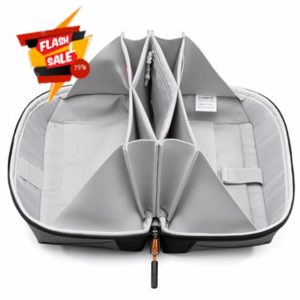 Inateck 180° Open Cable Organiser Bag Electronics Accessories Travel Bag Gadgets Organizer Splashproof
