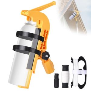Adjustment Spray Holder Adapter for Wasps/Hornets/Bee Spray with Long Range Spray Pole Fit for Aerosol Can and Powder Duster