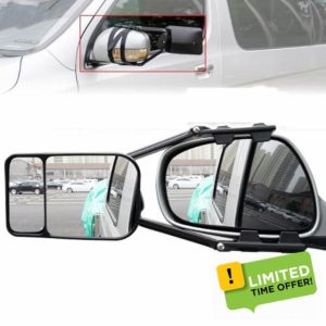 KACEPAR 1 Pack Car Towing Mirror Caravan Towing Mirrors Universal Towing Extension Flat Mirror Car Caravan Van Lorry Wide View Caravan Towing Mirrors Ca