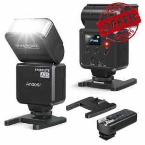 Andoer A35 Camera Flash Speedlite Wireless for Canon