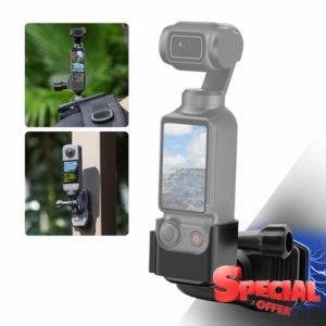 HAFOKO OSMO Pocket 3 Magnetic Backpack Clip Mount 360° Rotation Shoulder Strap Holder compatible for DJI OSMO Pocket 3 Accessories/GoPro Hero 12/11/10/9/8/7/6/5/Insta 360 X4 X3 X2 X ONE RS R GO3