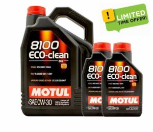 WOL-Motul 8100 Eco-Clean 0w30 Fully Synthetic Car Engine Oil 102889 - ACEA C2