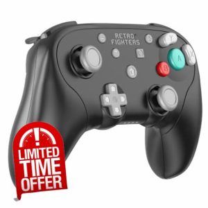 Retro Fighters BattlerGC Wireless 2.4G Controller Black - Gamecube
