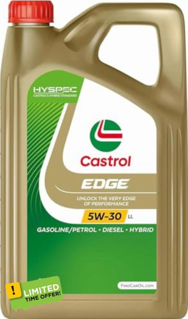 Compatible with Castrol EDGE 5W-30 LL Engine Oil 5L - By Shop 4 Less