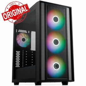 Cooler Master MasterBox 600 Mid-Tower E-ATX Airflow Case - Back Connect MB & 420mm Radiator Ready