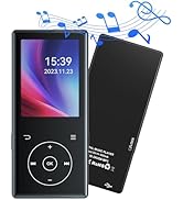 Lvcdodvd MP3 Player Bluetooth 5.0 with 64GB MP3 Player with Speakers Support FM Radio Recorder TF...