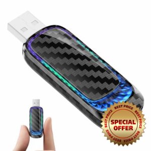 Wireless CarPlay Adapter & Android Auto Wireless Adapter - 2 in 1 Mini Adapter for Factory Wired CarPlay and Android Auto Cars