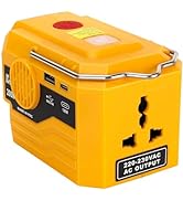 4-Ports 350W Power Inverter for Makita 18v Battery,DC 18V to AC 220-230V Battery Adapter with USB...