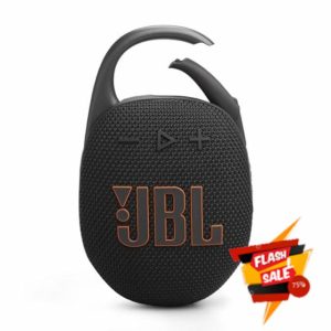 JBL Clip 5 Ultra-Portable Bluetooth Speaker with Integrated Carabiner