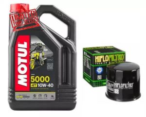 Generic Motul 5000 10W40 4T Road Motorcycle Engine Oil & Filter Service Kit fits Triumph Daytona 675 2007-2017