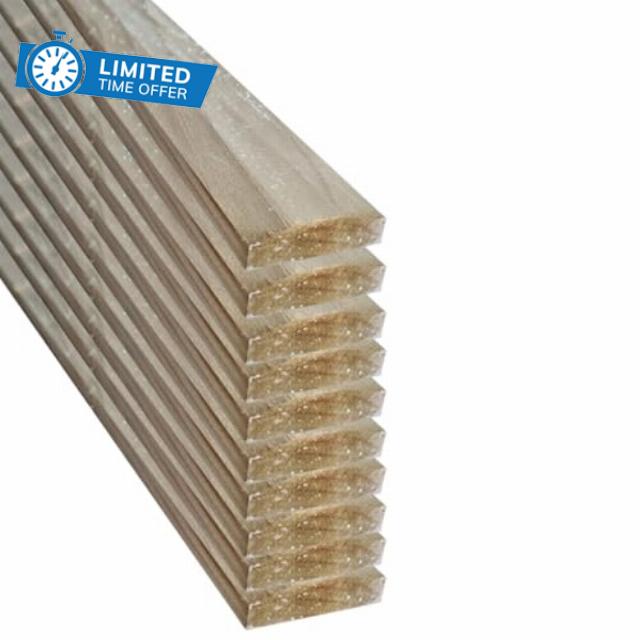 10 x 6ft Capping Rail - Pressure Treated Gree