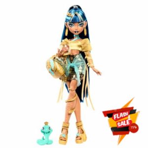 Monster High Cleo De Nile Doll in Golden Blouse and Layered Skirt