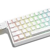LQXQ Coffee Cat Keycaps, 142 Keys XDA PBT Keycaps, Dye Sublimation Keycap for Gateron MX Switch M...