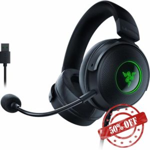 Razer Kraken V3 - Wired USB Gaming Headset with Razer Chroma RGB (TriForce 50 mm Drivers