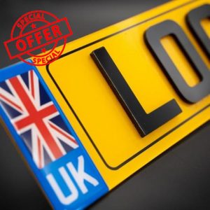 4D Number Plates – Pair/Front/Rear Acrylic or Gel - Road Legal (Charles Wright Font) 3mm/ 5mm/6mm/ Customised Personalised Registration for Cars | Vans | Trucks - by Reg Locker (Front & Back)
