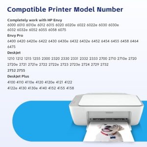 Printer Ink for HP 305 305XL Work with HP DeskJet 2710e 2720e 2700 Envy 6000 6020e 6032e Plus 4100 4120 413