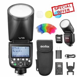 Godox V1 Pro C V1Pro-C Round Head Camera Flash TTL Speedlite Compatible for Canon