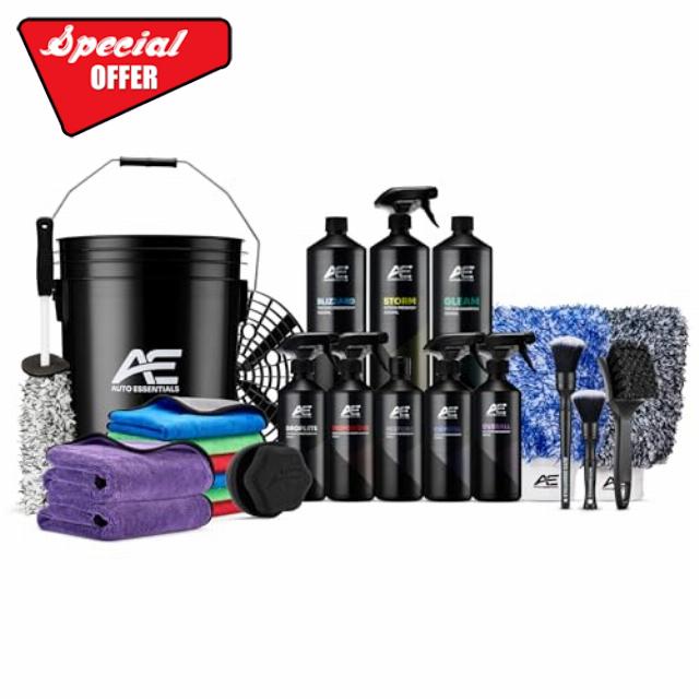 Auto Essentials 24 Piece Car Detailing Cleaning Kit