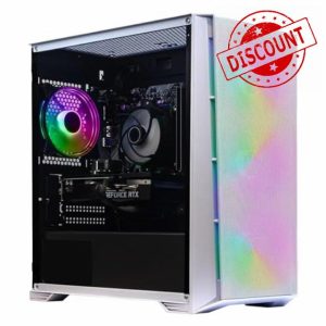 ADMI Gaming PC: Intel i5 12400F 4.40GHz • RTX 4060 Ti Graphics • 16GB 3200MHz DDR4 • 1TB SSD • White Mesh RGB Case • WIFI • Windows 11