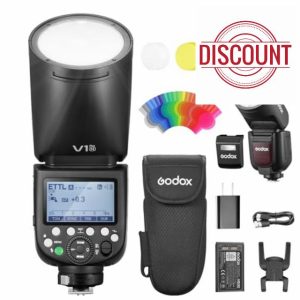 Godox V1 Pro N V1Pro-N Round Head Camera Flash TTL Speedlite Compatible for Nikon