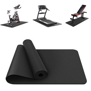 Exercise Equipment Mat Heavy-Duty Protective Floor Mat for Under Stationary Bike