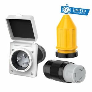MASO 50AMP RV Power Inlet Outlet Shore Power Kit