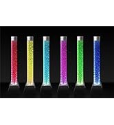 Primrose Bubble Water Wall With Colour Changing LED Lights - 1.84M - Stainless Steel Frame