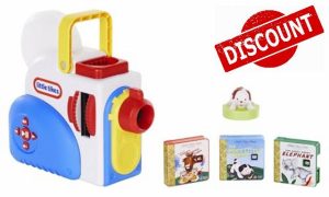 Little Tikes Story Dream Machine Starter Pack with 3 Classic Fairytale Stories - Light