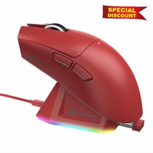 LexonElec x ATTACK SHARK X11 Wireless Gaming Mouse with RGB Magnetic Charging Dock