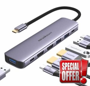 USB C to Dual HDMI Adapter