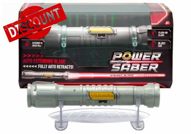 Power Saber: Red | Auto Extending 30" LED Energy Blade | With Motion Based Light and Sound Effects | Recommended Ages 6+
