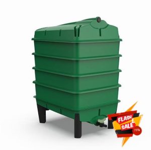 Tiger Wormery - Complete Worm Composter Kit - INCLUDING Worms Voucher to Redeem 250g Composting Worms - Designed and Made in the UK (4 Tray
