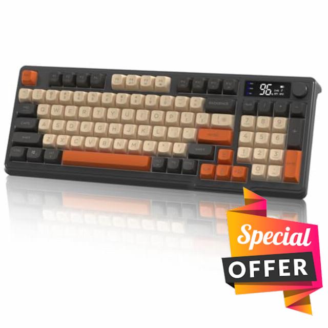 M96 Dual Mode Wireless Gaming Keyboard with 2.4G & BT5.0