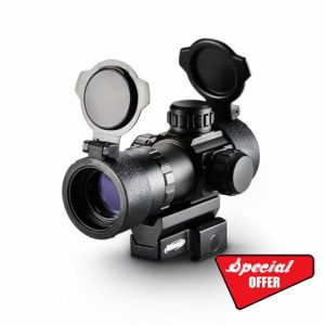Aomekie Red/Green Dot Sight Airsoft Multi-brightness settings Rifle Scope with 20mm/22mm Weaver/Picatinny Rail Mount and Flip up Lens Cover Rifle Scope