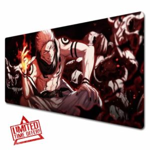 GeRRiT Jujutsu Kaisen Mouse pad|Game Mouse Pad|XXL mouse pad|Anime mouse pad|Large mouse pad 900x400|Waterproof and anti slip|Ryomen Sukuna