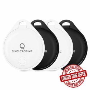 QING CAOQING Air Tracker Tag 4 Pack with Find My App(iOS ONLY)
