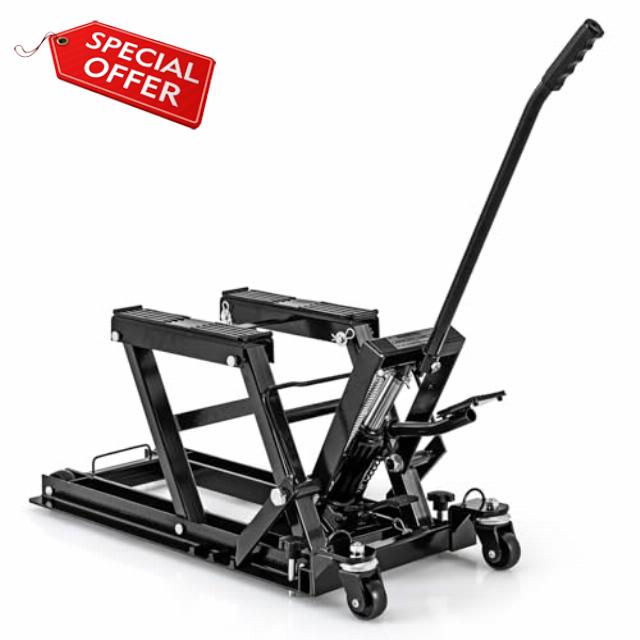 COSTWAY 680kg Hydraulic Motorcycle Lift