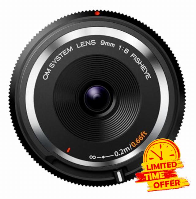 OM SYSTEM 9 mm 1:8.0 Fish Eye Body Cap Lens