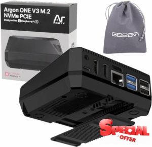 GeeekPi Argon One V3 M.2 NVME PCIE Case for Raspberry Pi 5