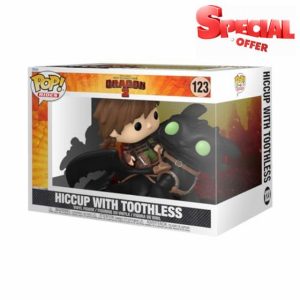 Funko Pop! Rides Deluxe: HTTYD – Hiccup With Toothless - How to Train Your Dragon - Collectable Vinyl Figure - Gift Idea - Official Merchandise - Toys for Kids & Adults - Movies Fans
