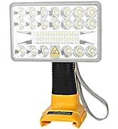 YEX-BUR LED Torch for Makita 18V 14.4V Li-ion Battery, 26W 2000LM Bright Handheld Flashlight Smal...