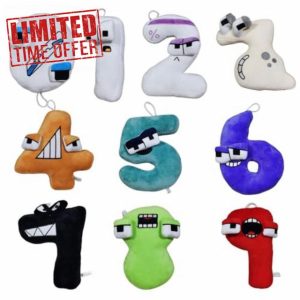 Pasdrucn Number Lore Plush Throw Pillow